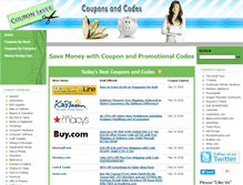 Tablet Screenshot of couponsaver.org